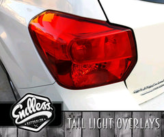 12-16 Subaru Impreza Wagon / XV Crosstrek Red Precut Tail Light Overlays - Endless Autosalon