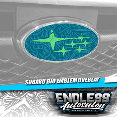 2008+ Subaru WRX/STI Sedan Bio Mechanical Emblem Overlay - Endless Autosalon