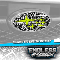 2008+ Subaru WRX/STI Sedan Bio Mechanical Emblem Overlay - Endless Autosalon