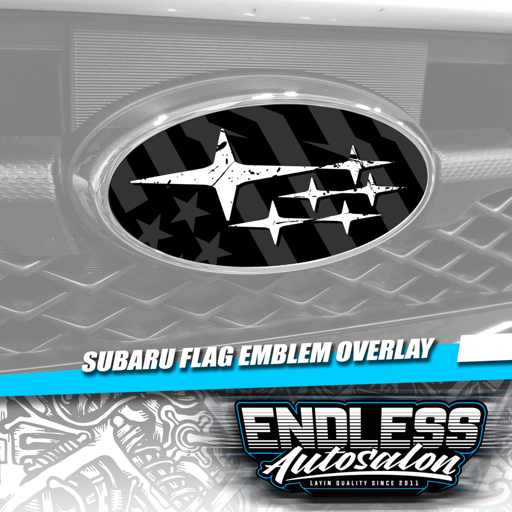 2015+ Subaru WRX/STI Gymkhana Flag Emblem Overlay - Endless Autosalon
