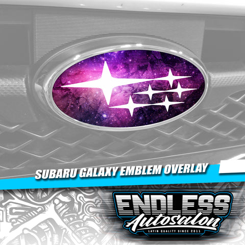 2014+ Subaru Forester Galaxy Purple Emblem Overlay