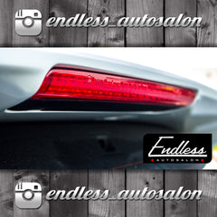 2008-2014 Subaru WRX STI Hatchback Tail Light Overlays Solid (Red) - Endless Autosalon
