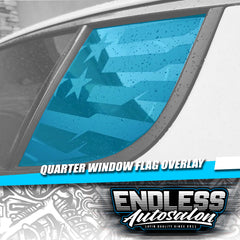 2018+ Kia Stinger Gymkhana Flag Quarter Window Overlay - Endless Autosalon