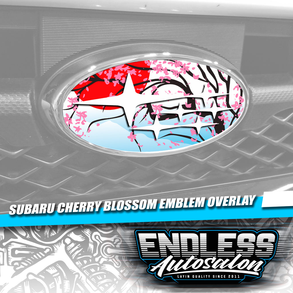 2015+ Subaru WRX/STI Cherry Blossom Emblem Overlay - Endless Autosalon
