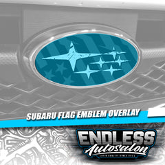 2008+ Subaru WRX/STI Gymkhana Flag Emblem Overlay - Endless Autosalon