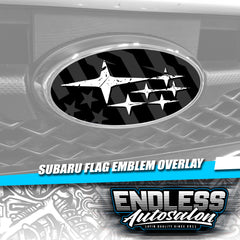 2018+ Subaru Impreza Gymkhana Flag Emblem Overlay - Endless Autosalon