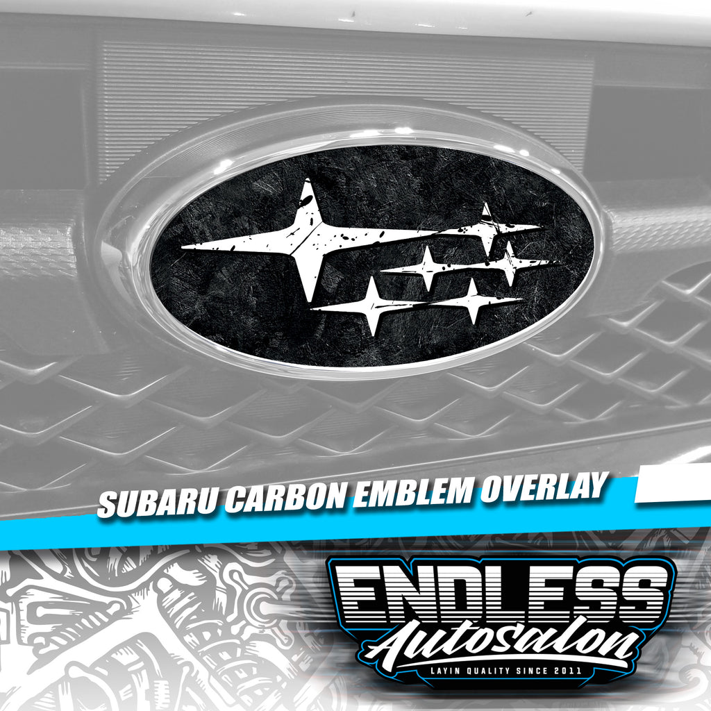 2018+ Subaru Impreza Forged Carbon Emblem Overlay - Endless Autosalon