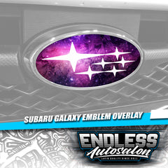 2008+ Subaru WRX/STI Galaxy Purple Emblem Overlay - Endless Autosalon