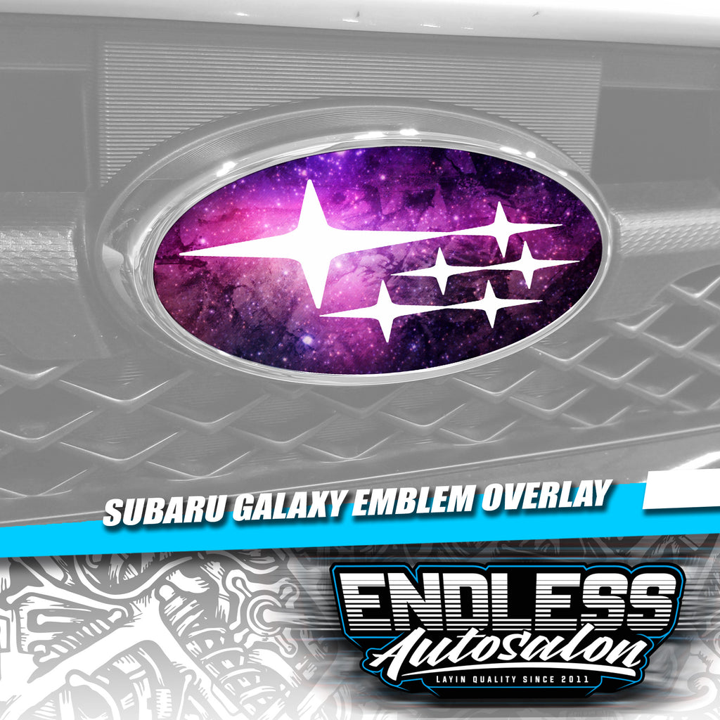 2008+ Subaru WRX/STI Sedan Galaxy Purple Emblem Overlay - Endless Autosalon