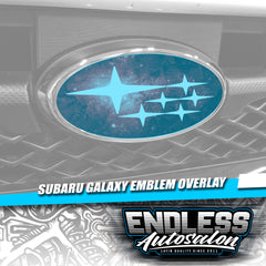 2008+ Subaru WRX/STI Sedan Galaxy Red Emblem Overlay - Endless Autosalon