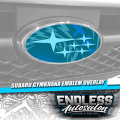 2008+ Subaru WRX/STI Sedan Gymkhana Blue Emblem Overlay - Endless Autosalon