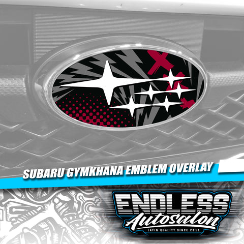 2012+ Subaru BRZ Gymkhana Red Emblem Overlay