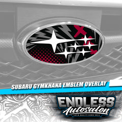 2008+ Subaru WRX/STI Gymkhana Red Emblem Overlay - Endless Autosalon