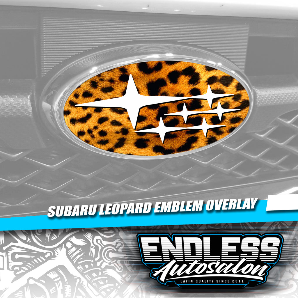 2008+ Subaru WRX/STI Leopard Emblem Overlay - Endless Autosalon