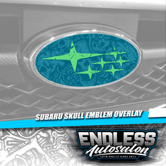 2008+ Subaru WRX/STI Skull Emblem Overlay - Endless Autosalon
