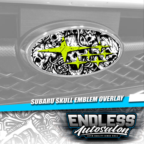 2008+ Subaru WRX/STI Skull Emblem Overlay